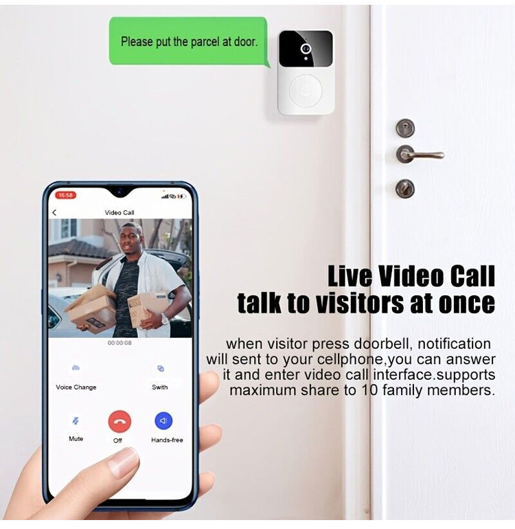 Kabellose intelligente Videotürklingel
