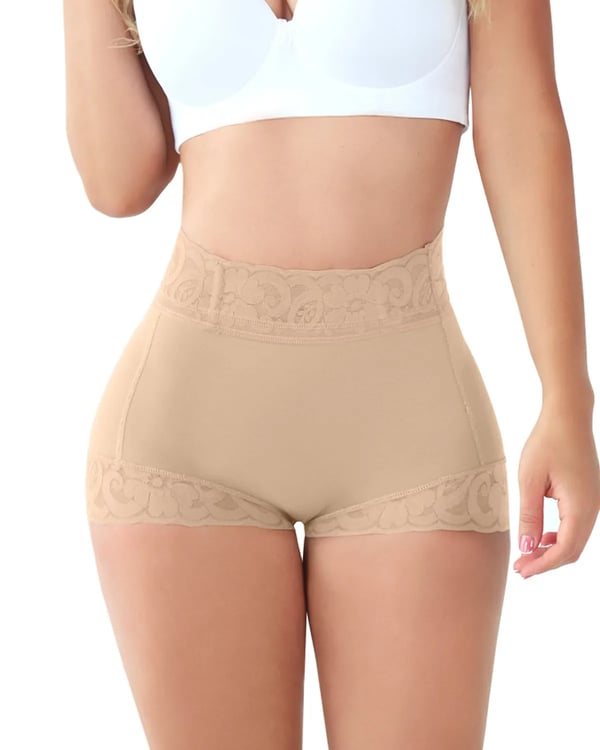 🎁✨Frauen Spitze Klassisch Täglich Tragen Body Shaper Hintern Lifter Panty Glättender Slip