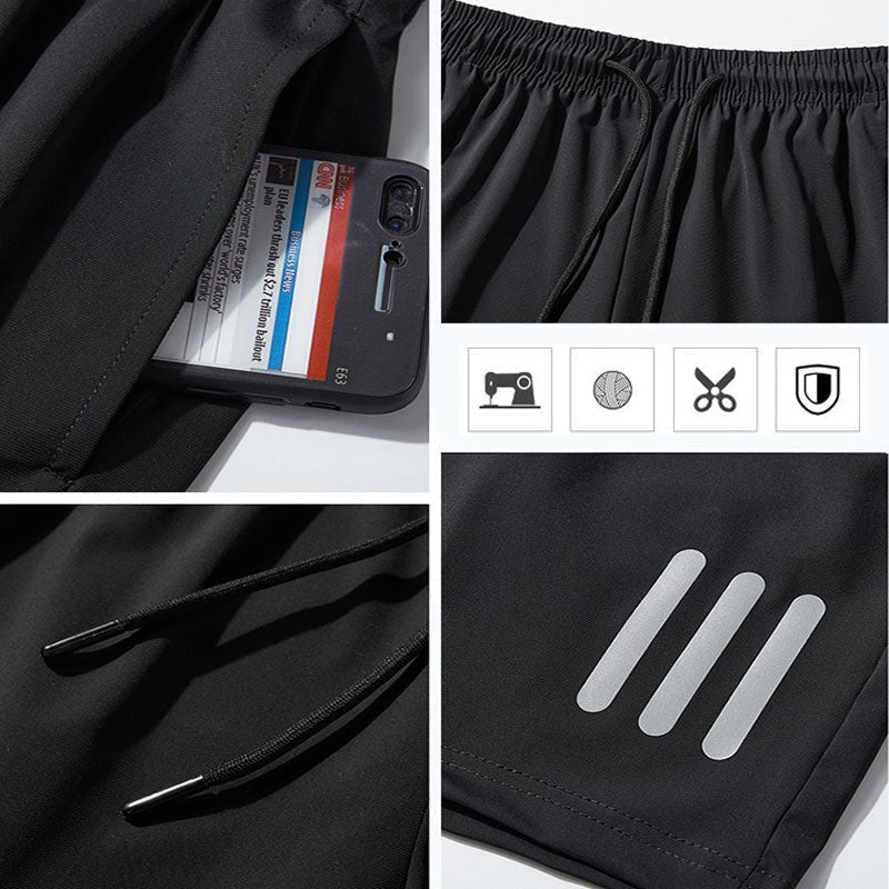 Ice silk stretch shorts
