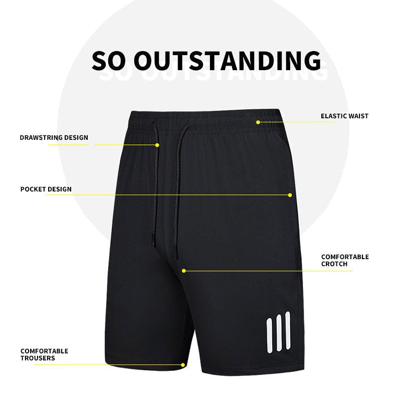 Ice silk stretch shorts
