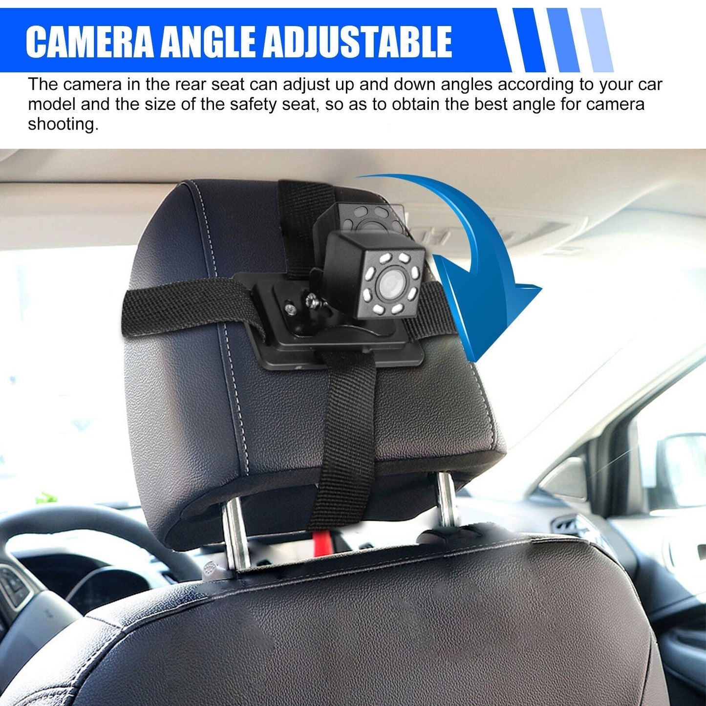 🎁 HOT SALE 🔥 Baby Autositz Rückblick Kamera Monitor Safe 4.3 "