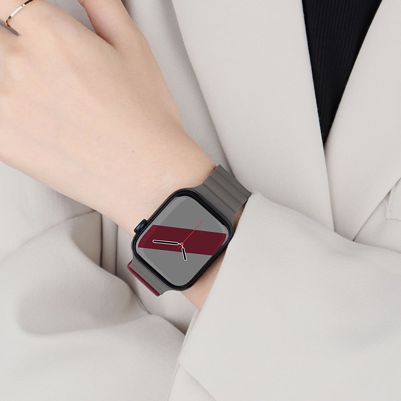 Anwendbar für Apple iwatch( Alle Serien) Zweiseitiges Magnetarmband