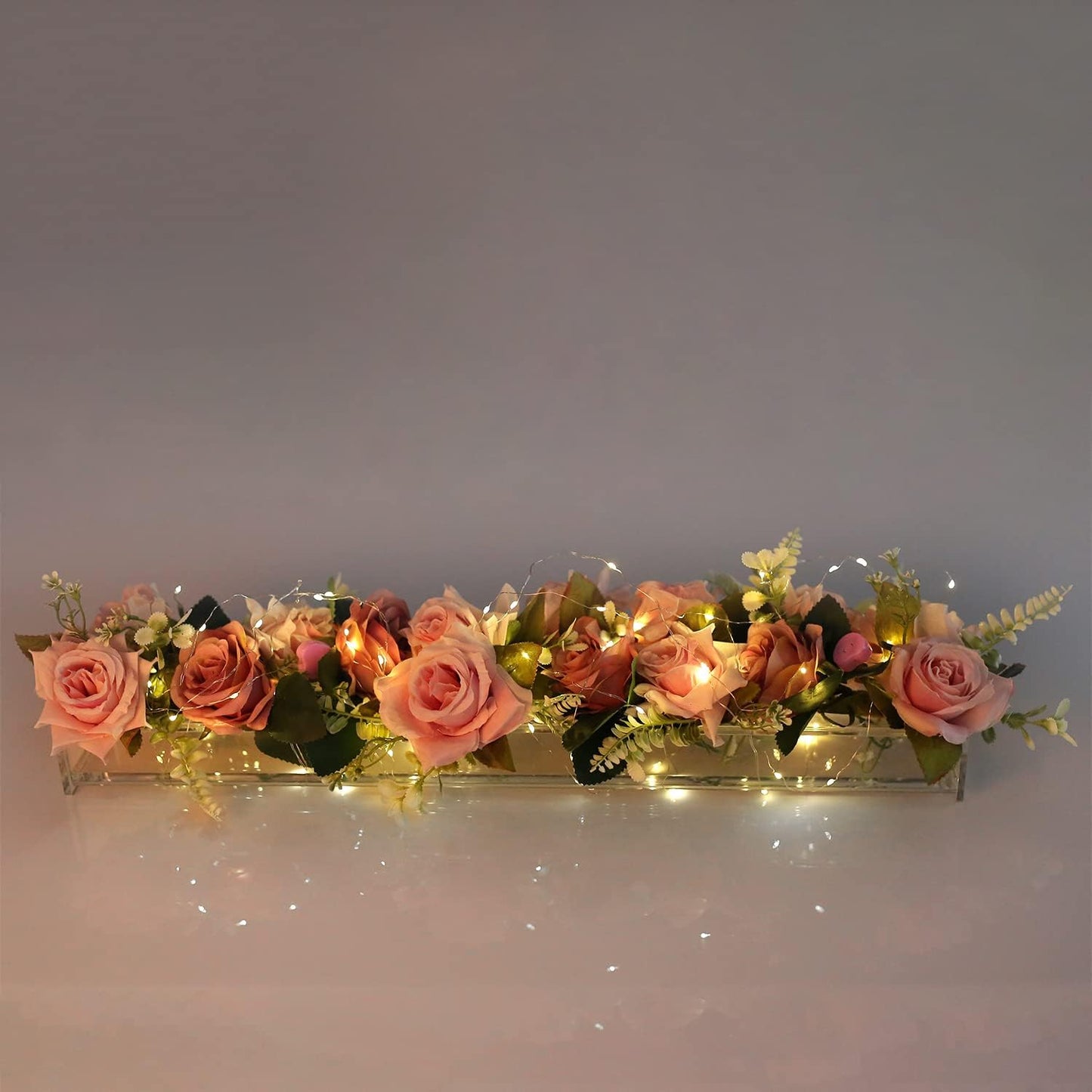 Klare Blumenvase aus Acryl