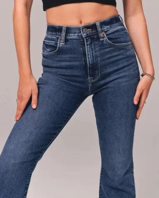 50 % Rabatt🎊-Ultrahoch taillierte Stretch-Schlaghosen