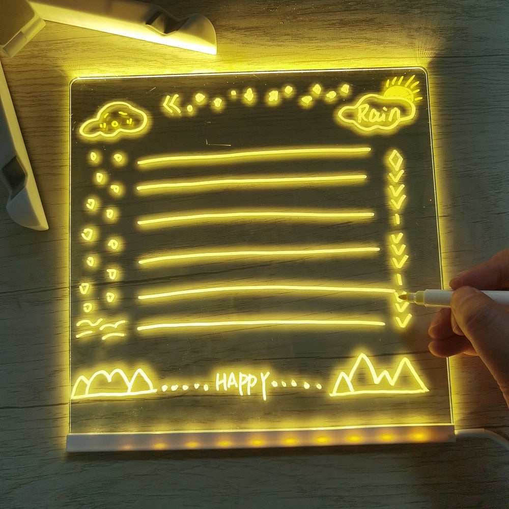 🎅Christmas Sale 70% OFF🎨LED Note Board🎁Buy 1 Get 7 Colour Pens For Free