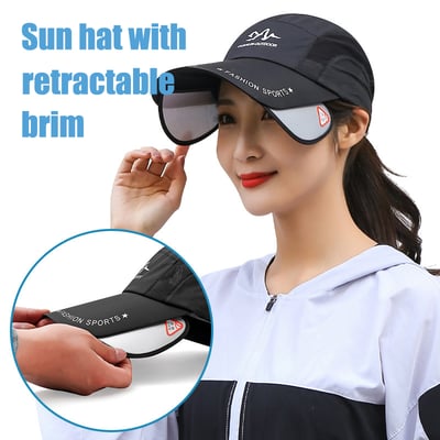 HOT SALE!Retractable Krempe Outdoor/Fischen/Reiten/Klettern Sonnenschutz Hut