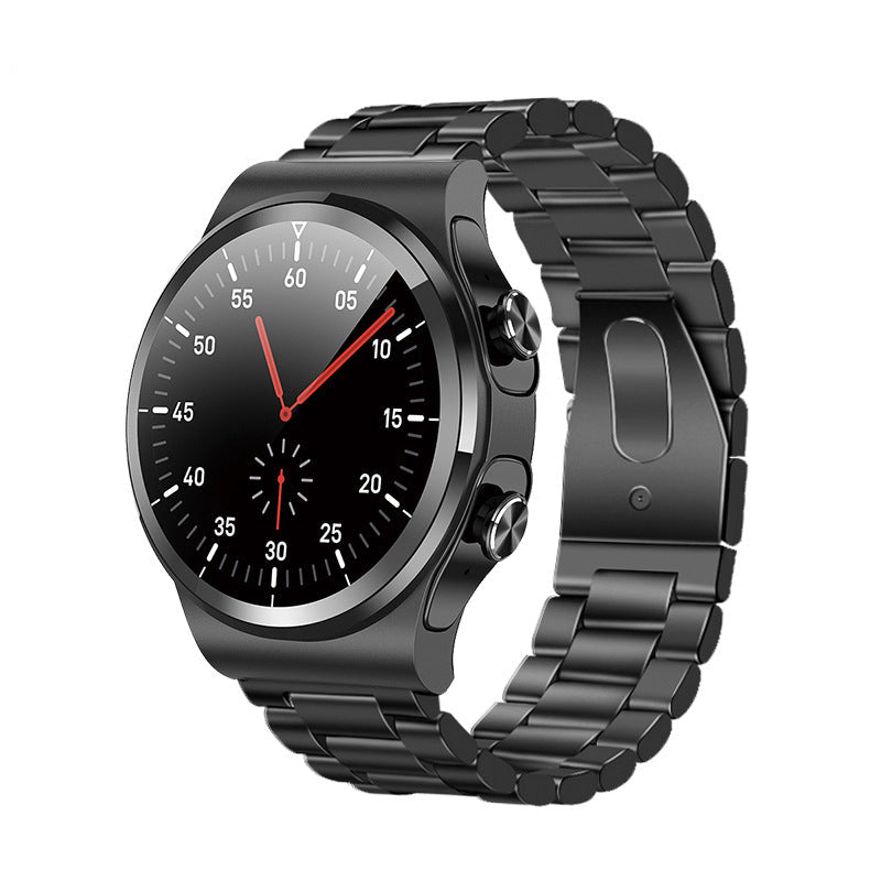 Smartwatch mit drahtlosen Kopfhörern (funktioniert mit iPhone und Android)