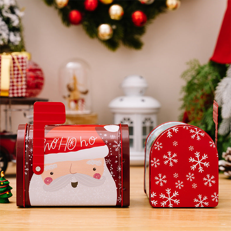 🎄Dekor Weihnachten Plätzchen Dosen Weißblech Süßigkeiten Boxen