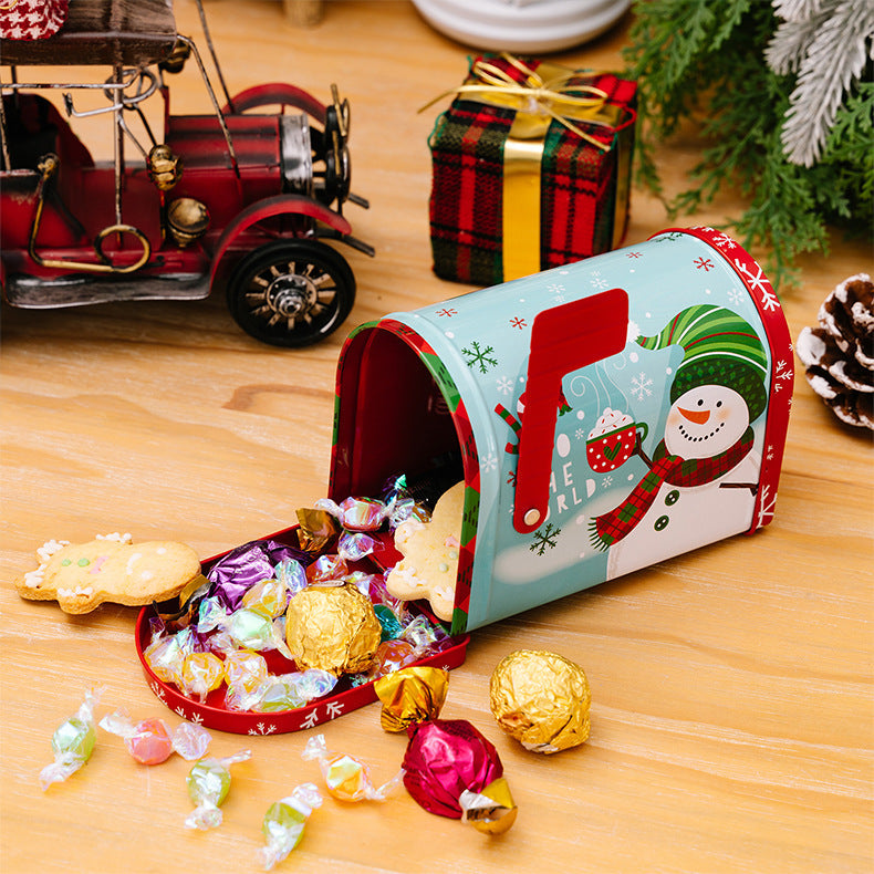 🎄Dekor Weihnachten Plätzchen Dosen Weißblech Süßigkeiten Boxen