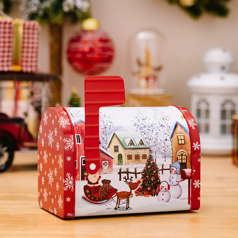 🎄Dekor Weihnachten Plätzchen Dosen Weißblech Süßigkeiten Boxen