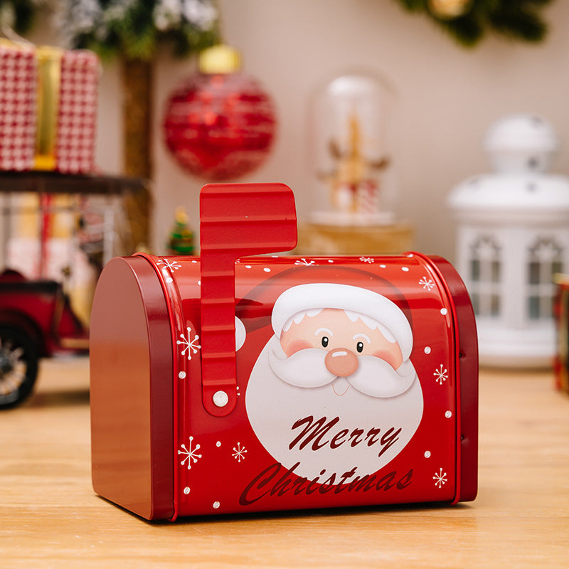 🎄Dekor Weihnachten Plätzchen Dosen Weißblech Süßigkeiten Boxen