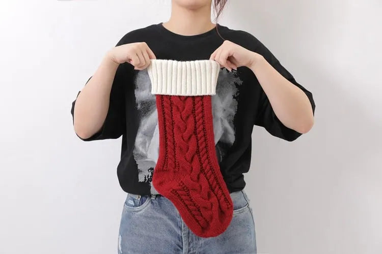 🎅Weihnachtsstrümpfe🎅Weihnachtsmann packt Geschenke auf Socken🧦