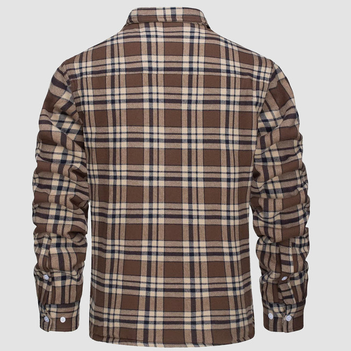 Winter Sale 49% Rabatt🔥Herren Sherpa Shirt Wollgefüttertes Flanellhemd Jacke