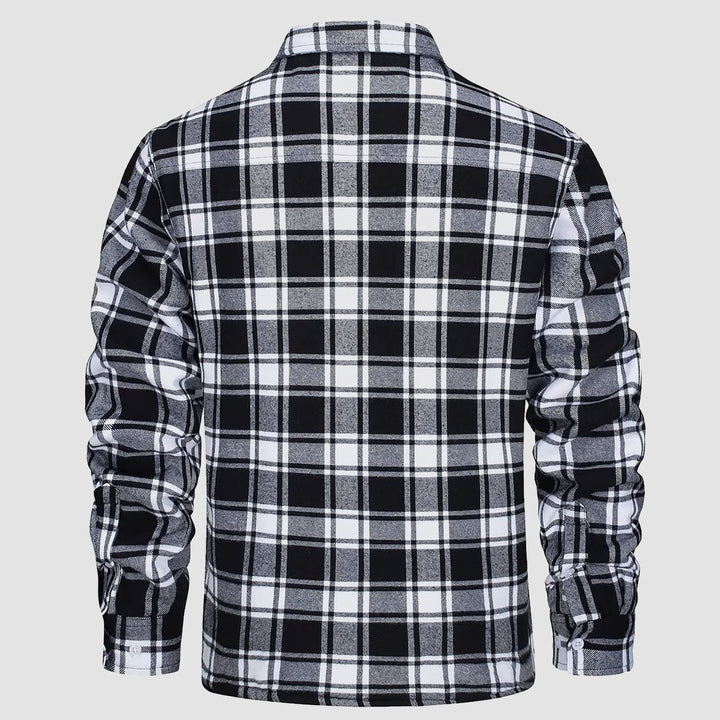Winter Sale 49% Rabatt🔥Herren Sherpa Shirt Wollgefüttertes Flanellhemd Jacke