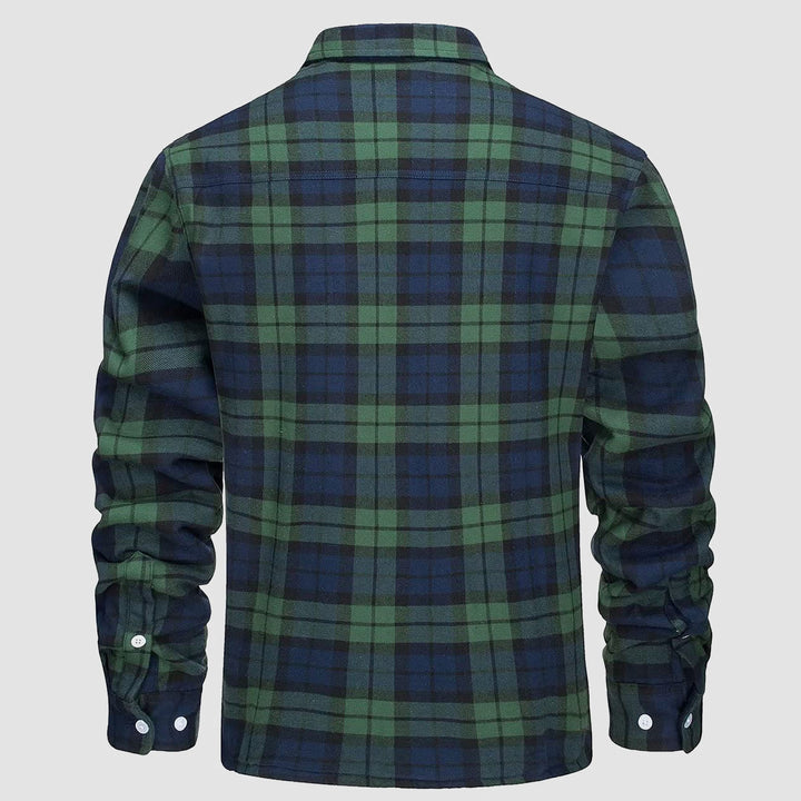 Winter Sale 49% Rabatt🔥Herren Sherpa Shirt Wollgefüttertes Flanellhemd Jacke