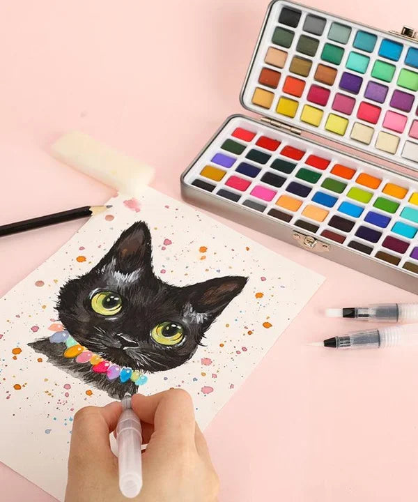 🎁2024 New Year Hot Sale🎁Premium Aquarell Set von 50 mit Pinsel