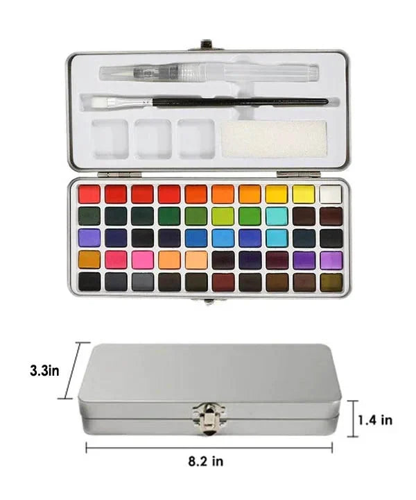 🎁2024 New Year Hot Sale🎁Premium Aquarell Set von 50 mit Pinsel