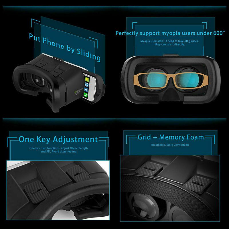 Headwear 3D Virtual Reality-Brille für das Telefon