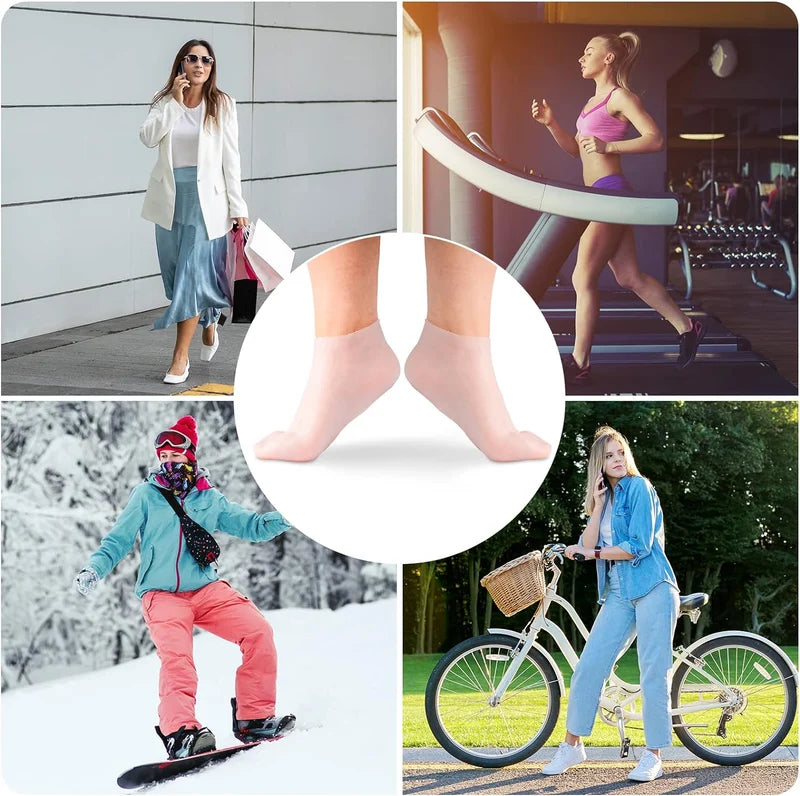 Ideales Geschenk - Feuchtigkeitsspendende Socken aus Silikon