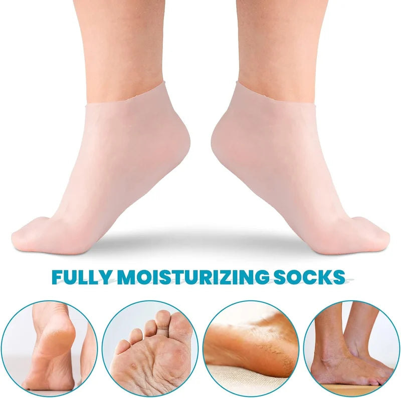 Ideales Geschenk - Feuchtigkeitsspendende Socken aus Silikon