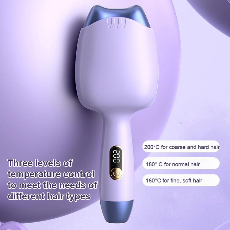 🎅Weihnachtsgeschenk:🎁 Flüssigkristallanzeige Negative Ion Cat Shaped Hair Curling Iron