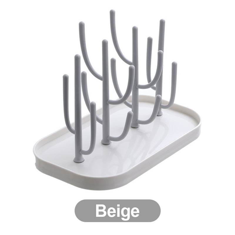 Babyflaschen-Trockengestell mit Tablett