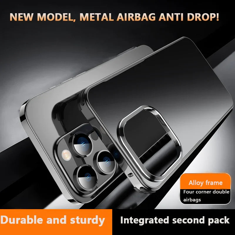 【Gift】Suitable für iPhone 14/15 Serie Metall Anti Drop Telefon Fall