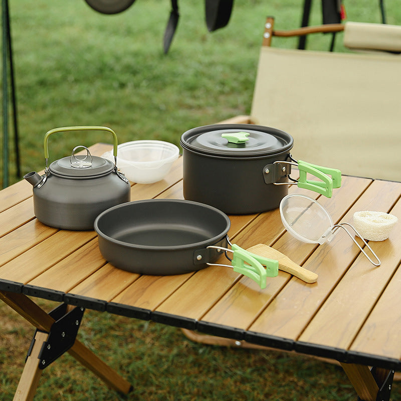 🔥Heiß 49% Rabatt⛺Aluminium Outdoor Camping Kochgeschirr Set
