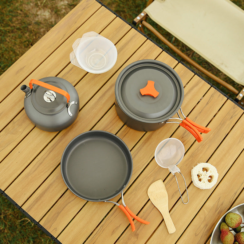 🔥Heiß 49% Rabatt⛺Aluminium Outdoor Camping Kochgeschirr Set
