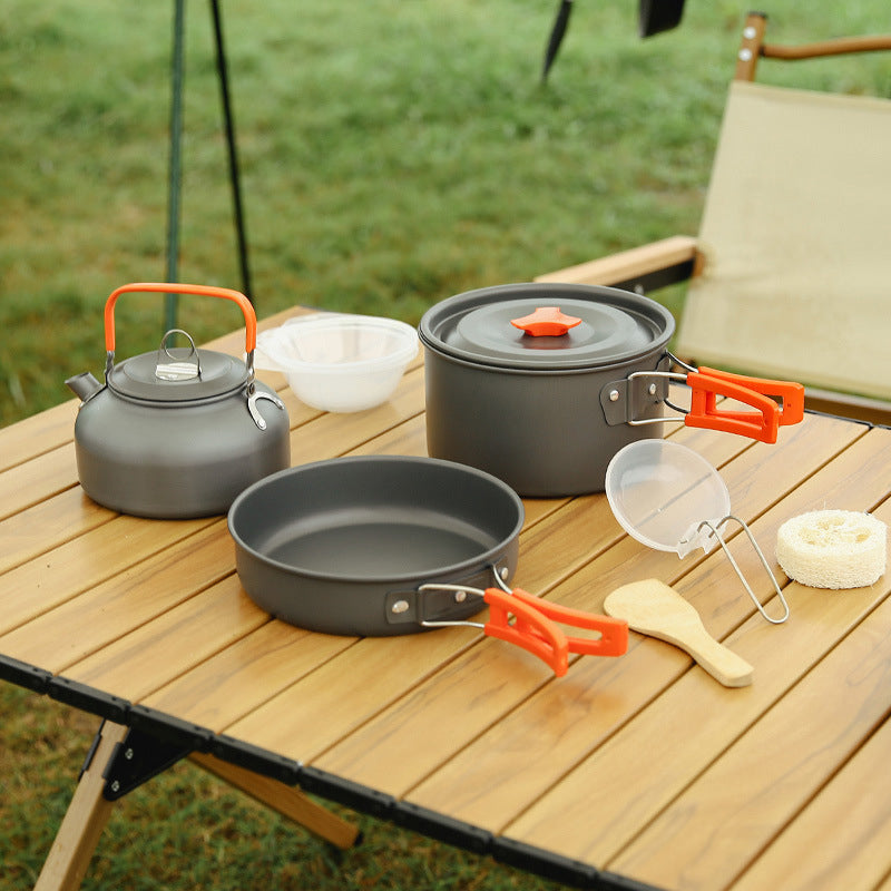 🔥Heiß 49% Rabatt⛺Aluminium Outdoor Camping Kochgeschirr Set
