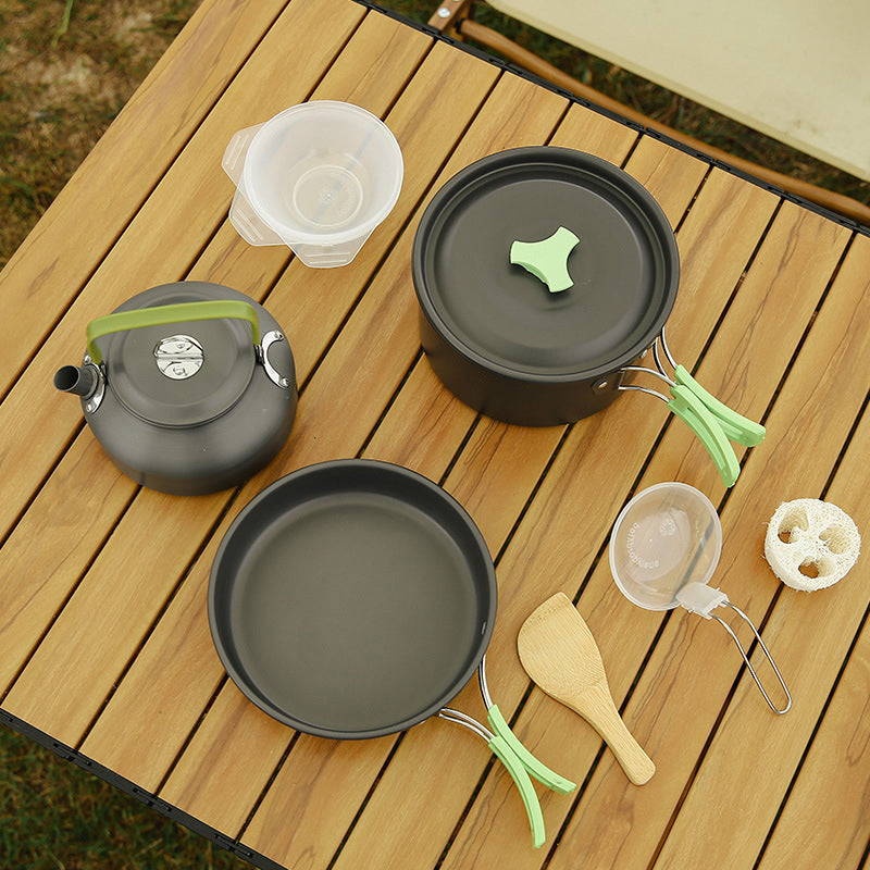 🔥Heiß 49% Rabatt⛺Aluminium Outdoor Camping Kochgeschirr Set