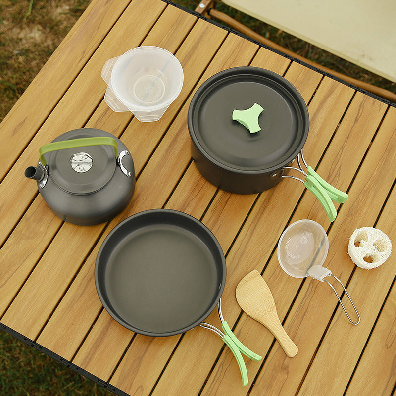 🔥Heiß 49% Rabatt⛺Aluminium Outdoor Camping Kochgeschirr Set