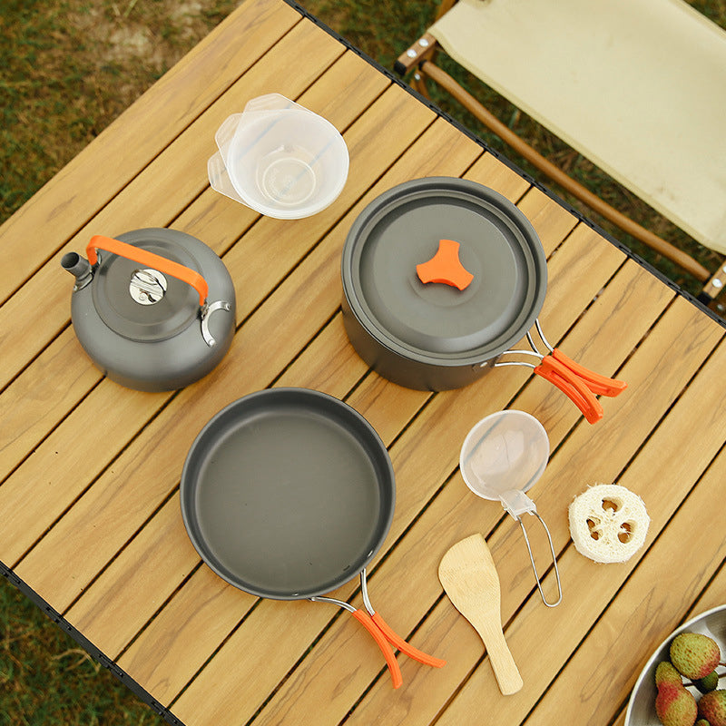 🔥Heiß 49% Rabatt⛺Aluminium Outdoor Camping Kochgeschirr Set
