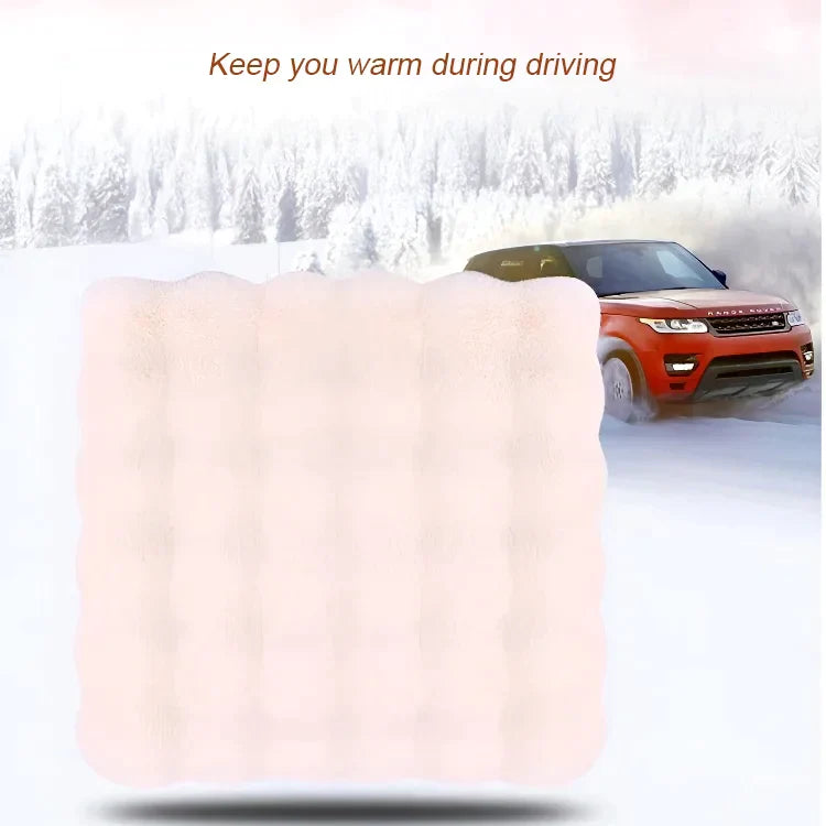🚗Bestes Geschenk für Auto🎁 Luxus verdickt Plüsch Auto Sitzkissen Set