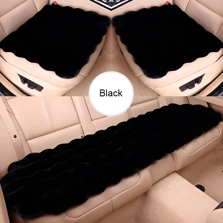🚗Bestes Geschenk für Auto🎁 Luxus verdickt Plüsch Auto Sitzkissen Set