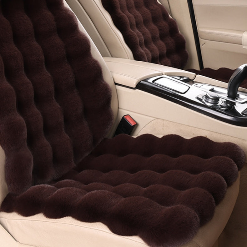🚗Bestes Geschenk für Auto🎁 Luxus verdickt Plüsch Auto Sitzkissen Set