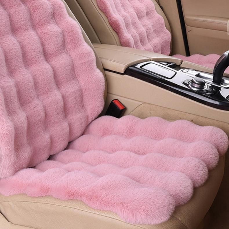 🚗Bestes Geschenk für Auto🎁 Luxus verdickt Plüsch Auto Sitzkissen Set