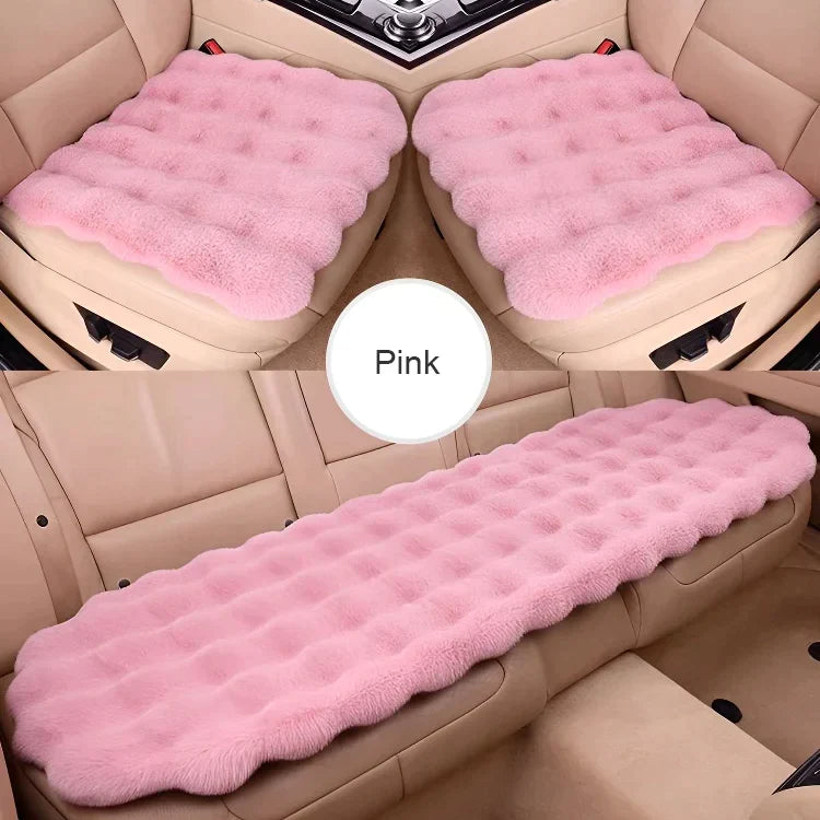 🚗Bestes Geschenk für Auto🎁 Luxus verdickt Plüsch Auto Sitzkissen Set