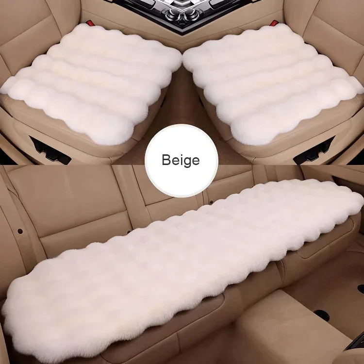 🚗Bestes Geschenk für Auto🎁 Luxus verdickt Plüsch Auto Sitzkissen Set