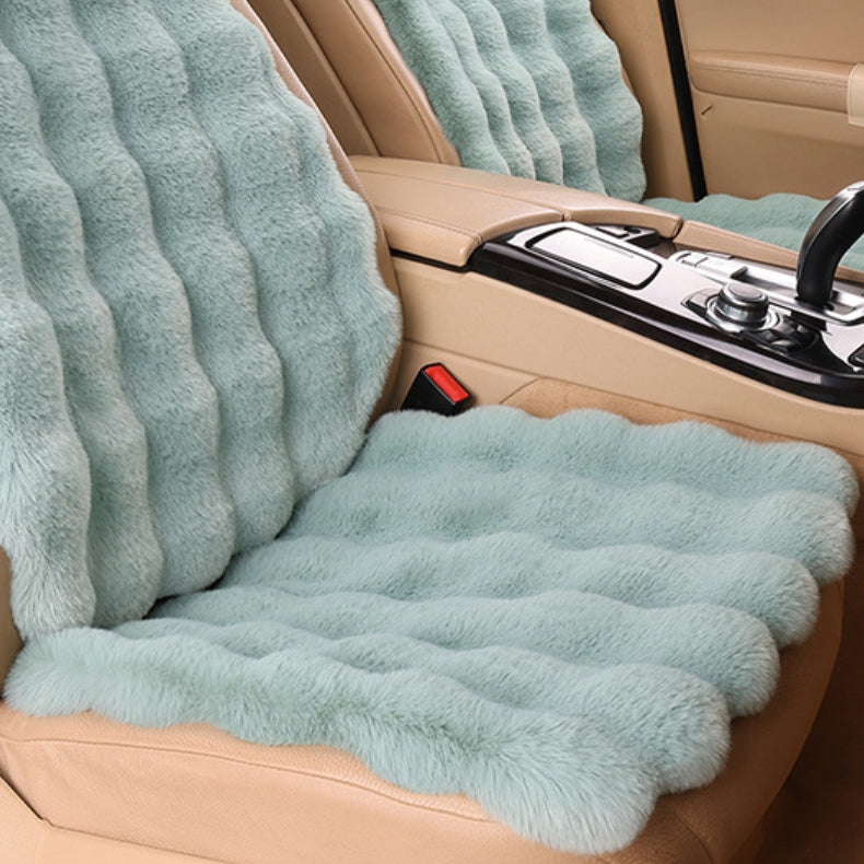 🚗Bestes Geschenk für Auto🎁 Luxus verdickt Plüsch Auto Sitzkissen Set