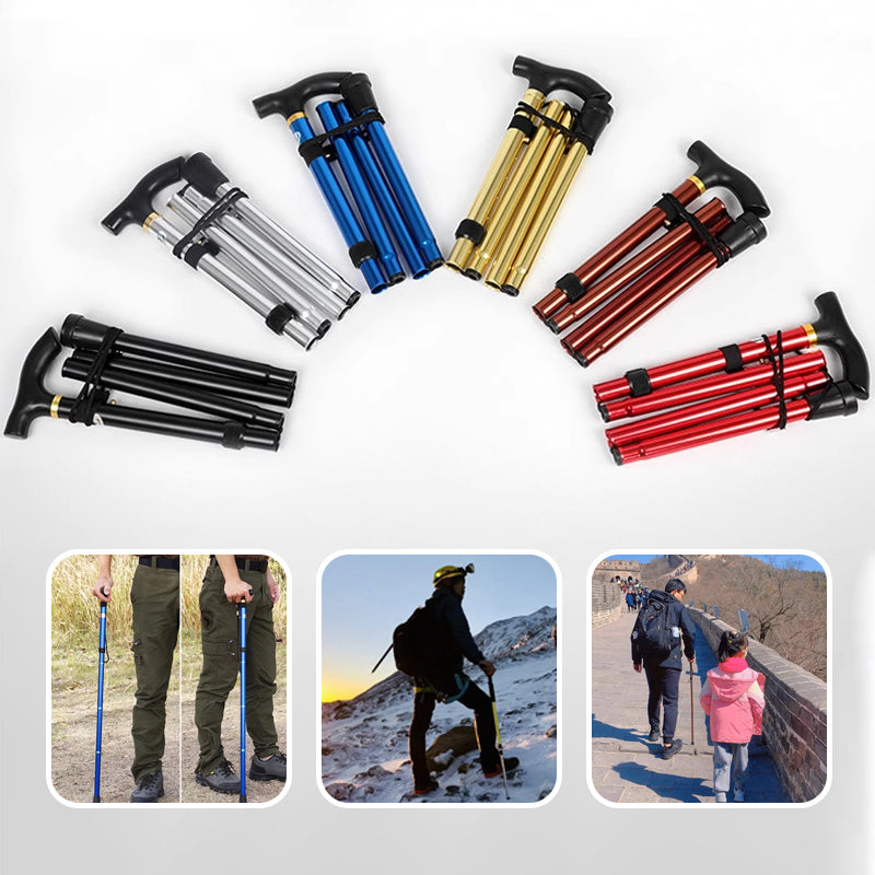 🎁2Stück kostenloser Versand🎁Aluminum Alloy Collapsible Trekking Pole
