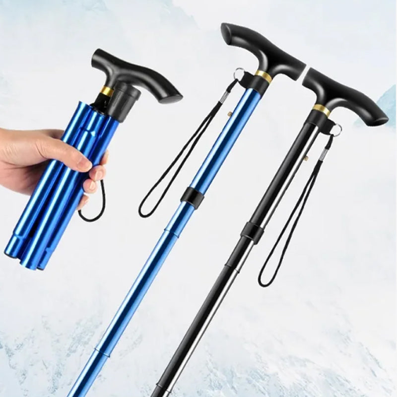 🎁2Stück kostenloser Versand🎁Aluminum Alloy Collapsible Trekking Pole