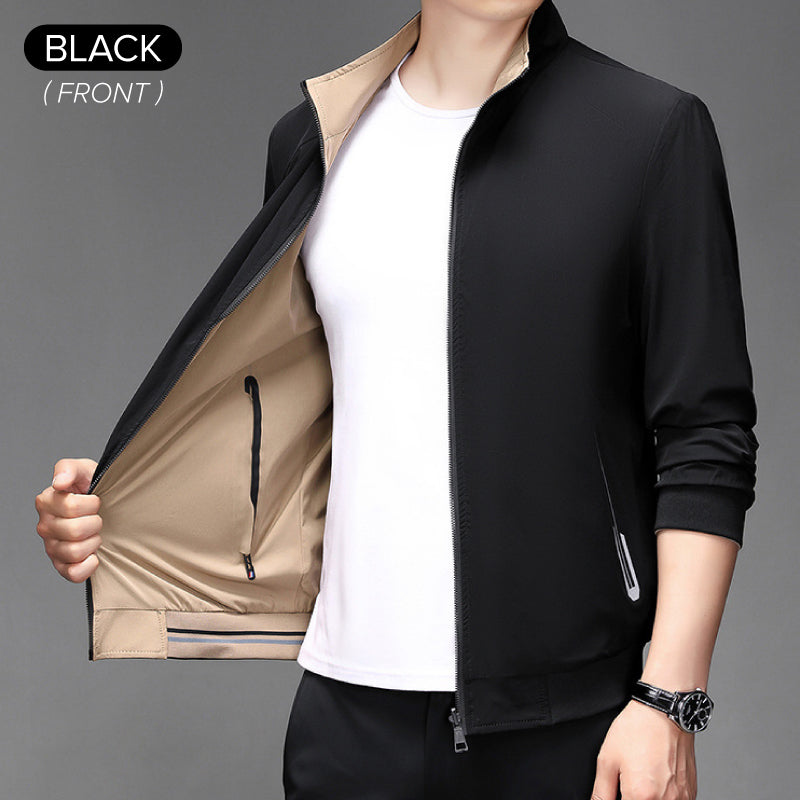 Herrengeschenke🎁Lässige langärmelige Wendejacke für Herren