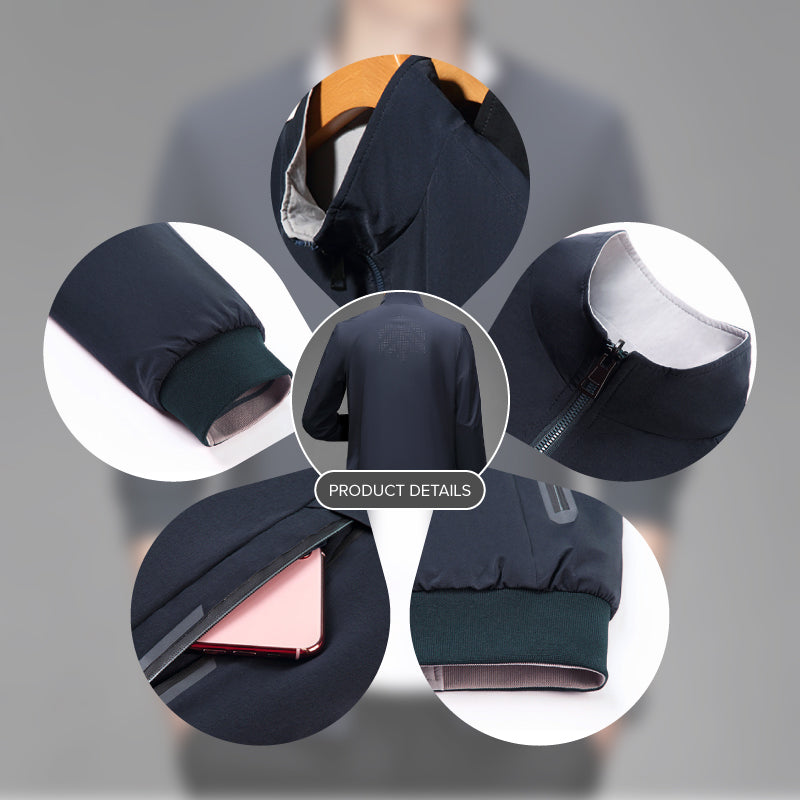 Herrengeschenke🎁Lässige langärmelige Wendejacke für Herren