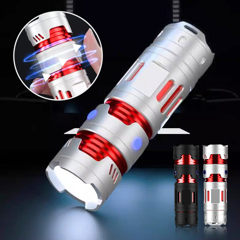 Letzter Tag Halbpreis🔥Multifunktionale Mini-Lichttaschenlampe mit Spiraldekompression
