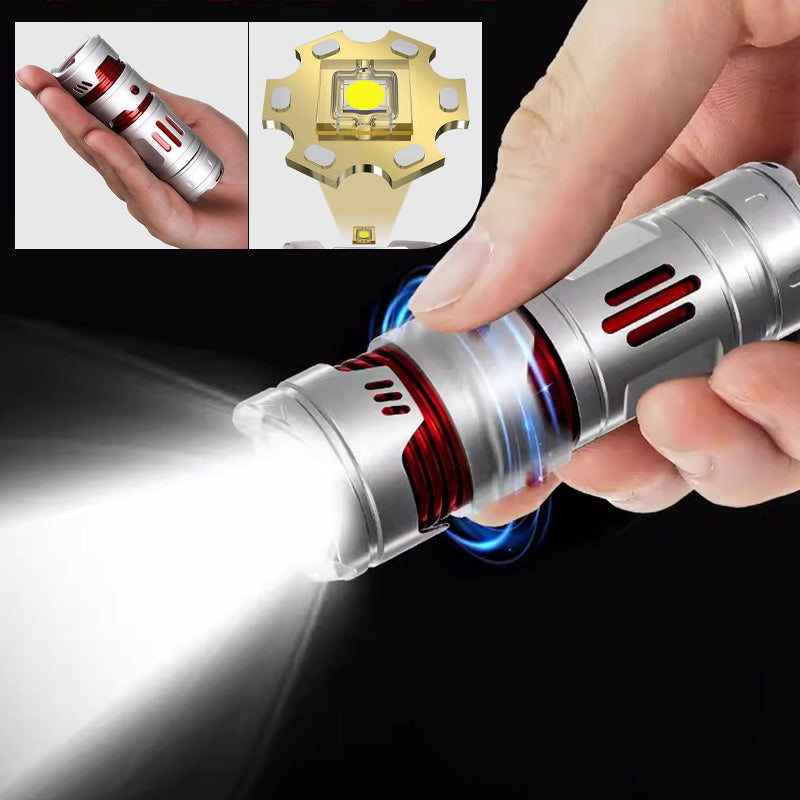 Letzter Tag Halbpreis🔥Multifunktionale Mini-Lichttaschenlampe mit Spiraldekompression