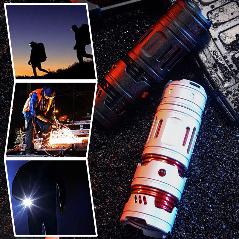 Letzter Tag Halbpreis🔥Multifunktionale Mini-Lichttaschenlampe mit Spiraldekompression