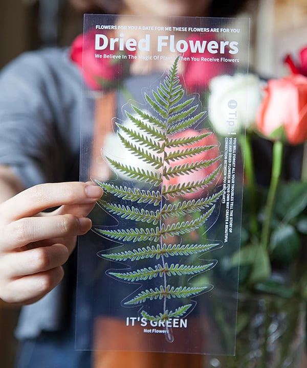 ✨Großformatige getrocknete Blumen Aufkleber Set💝