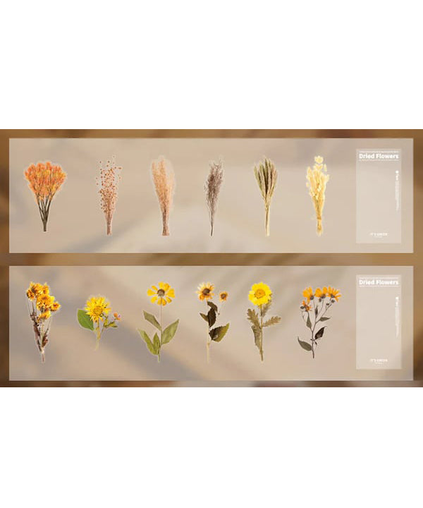 ✨Großformatige getrocknete Blumen Aufkleber Set💝
