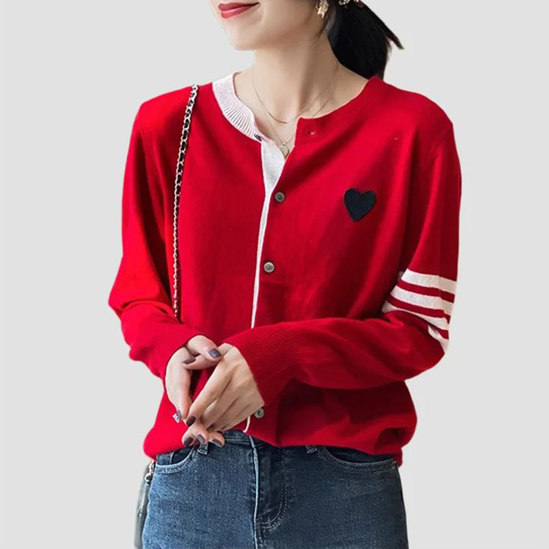 🔥HOT SALE🔥 [Bestes Geschenk für die Herzmuster ihrer Frauen mit Strickjacke (39%Rabatt)